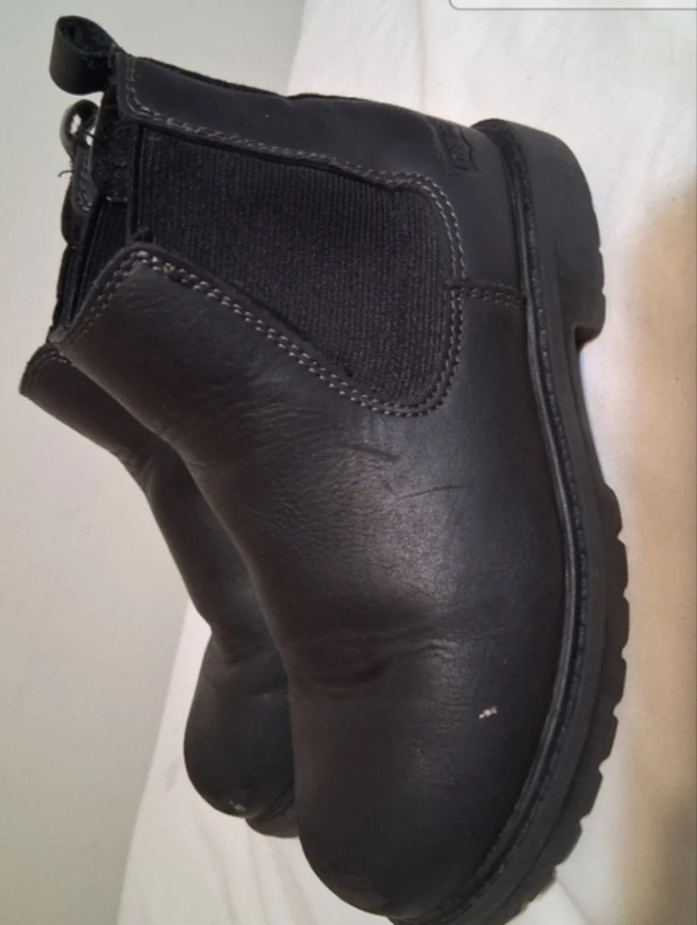 Levi's Kids Black Chelsea Boots Slip On Ankle Booties Size 12 Outdoor Play Activ